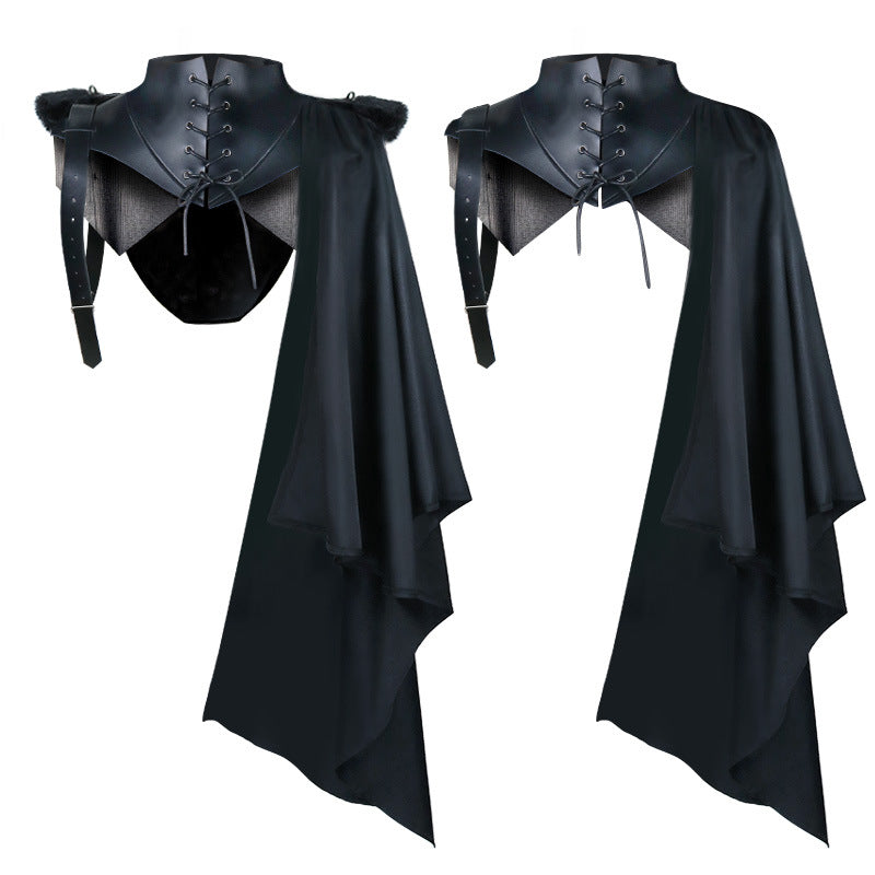 Halloween Party Demon Costume Retro Cape — in use