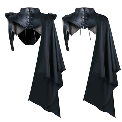 Halloween Party Demon Costume Retro Cape — in use