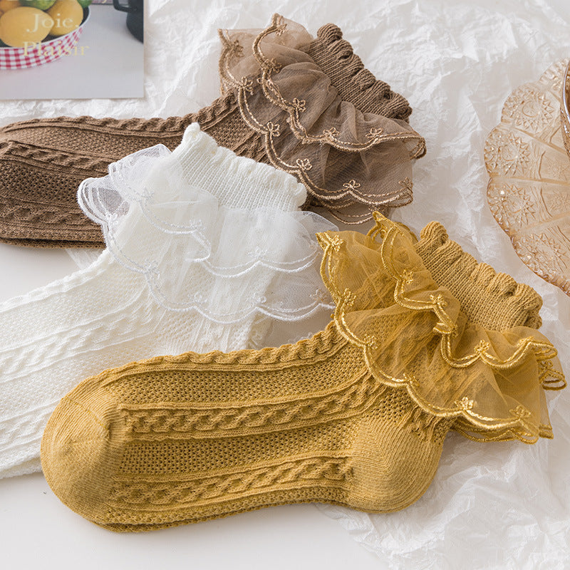 Lolita Style Socks Girls Lace | Magic Stories