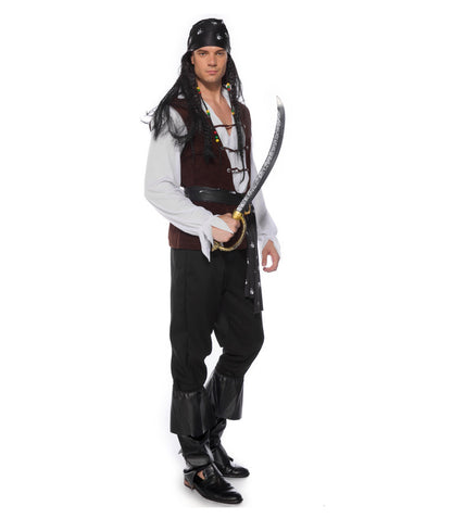 Men's Cosplay Clothes Halloween Pirates Of The Caribbean Clothing — scale reference