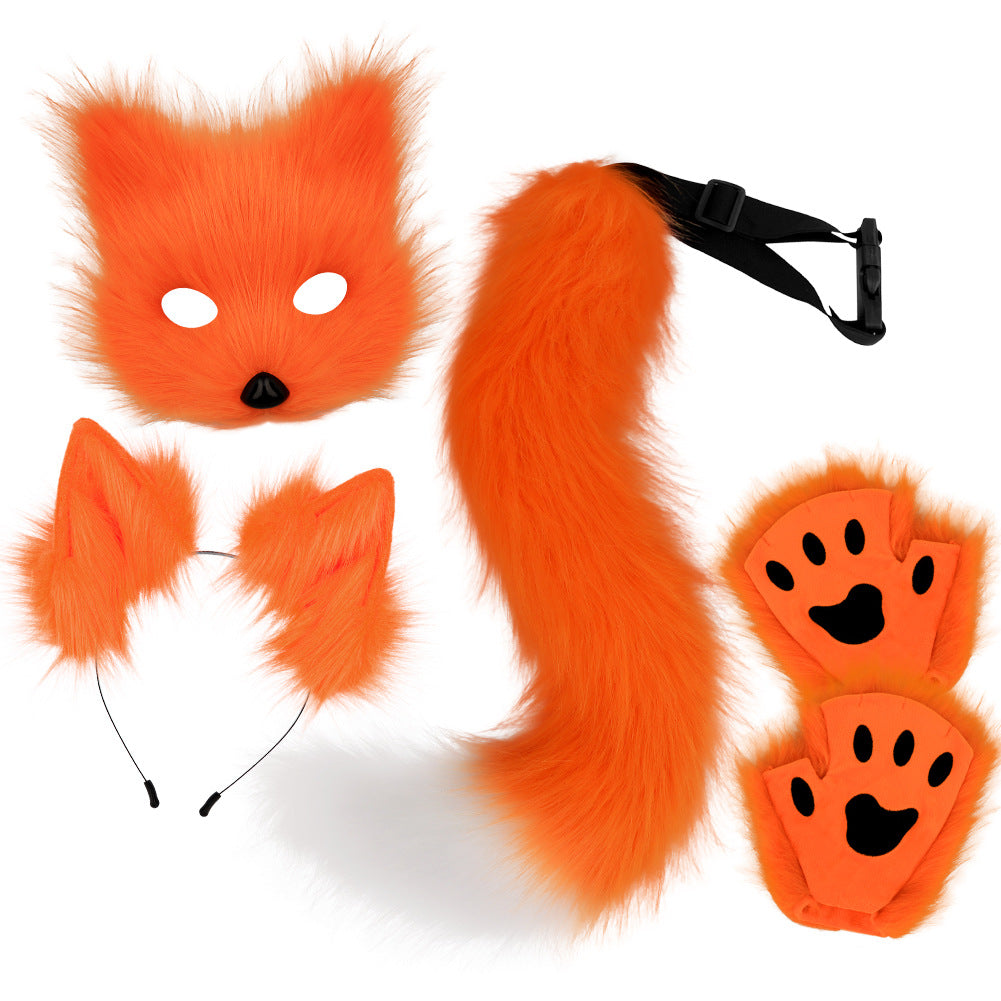 Halloween Plush Fox Mask Set Cosplay | Magic Stories
