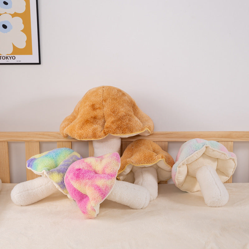 Cute Colorful Small Mushroom Pillow Plush Toy