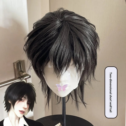 Anime-style Cosplay Wig For Men Short | Magic Stories