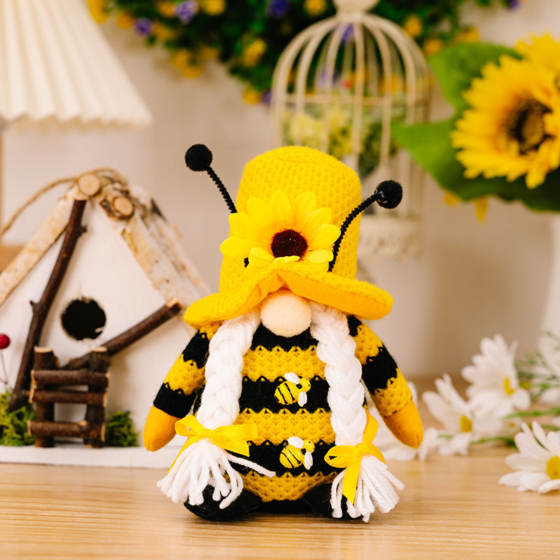 Bee Sunflower Standing Plush Toy | Magic Stories