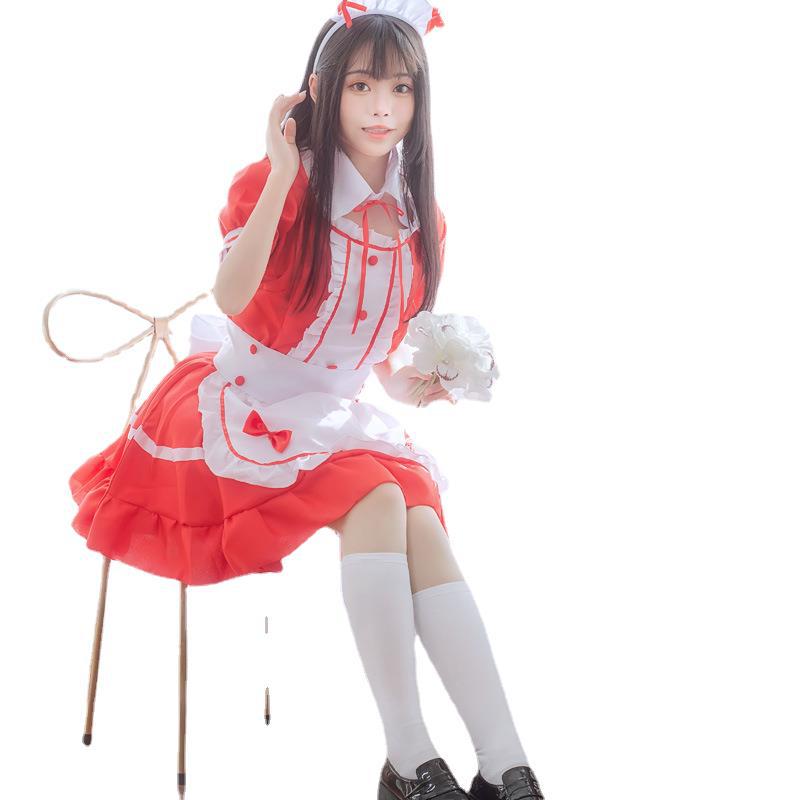 Maid Restaurant Maid Anime Costume Black | Magic Stories