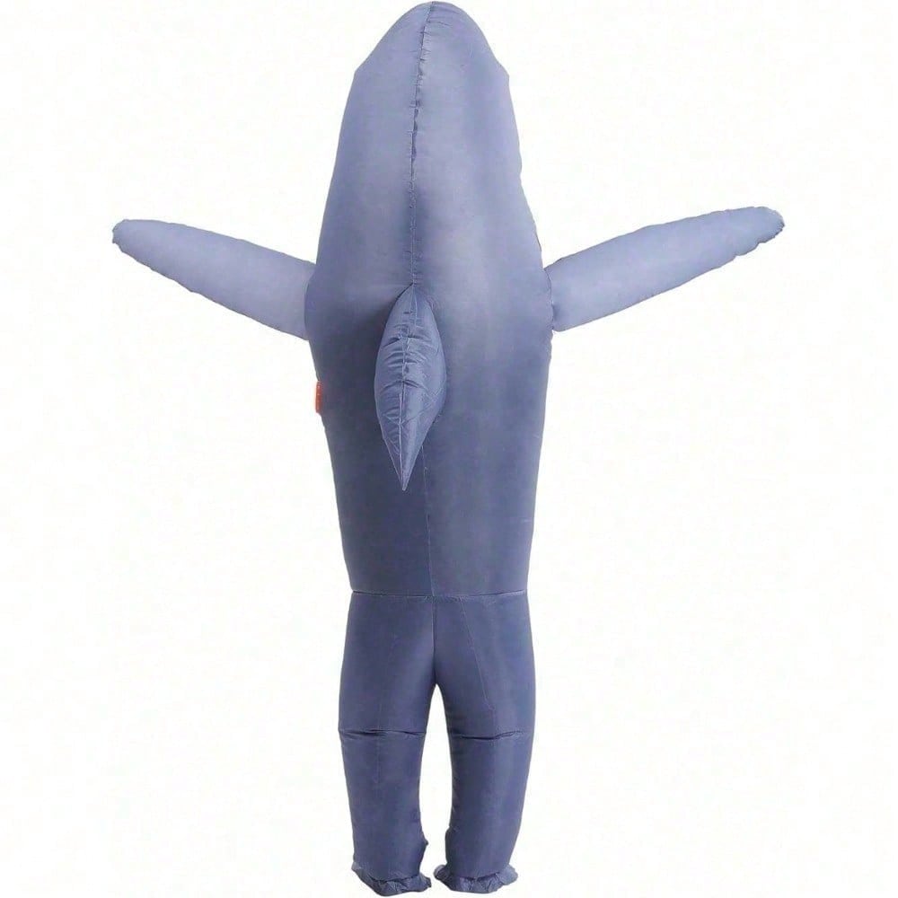 Perfect Valentine Gift, Shark Inflatable Costume, Adult Blow Up Halloween Party Outfit, Funny Group Cosplay For — in use