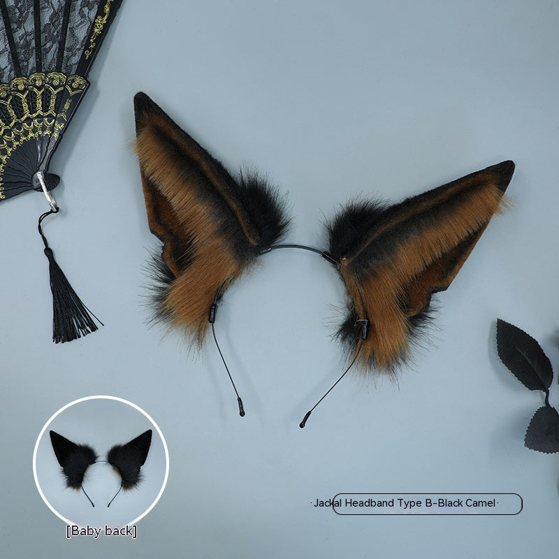 Plush Simulation Animal Ears Headband — detail