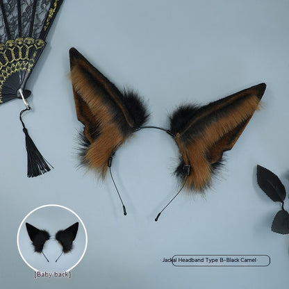 Plush Simulation Animal Ears Headband — detail