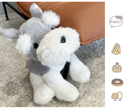 Cute Schnauzer Plush Toy Dog Doll | Magic Stories