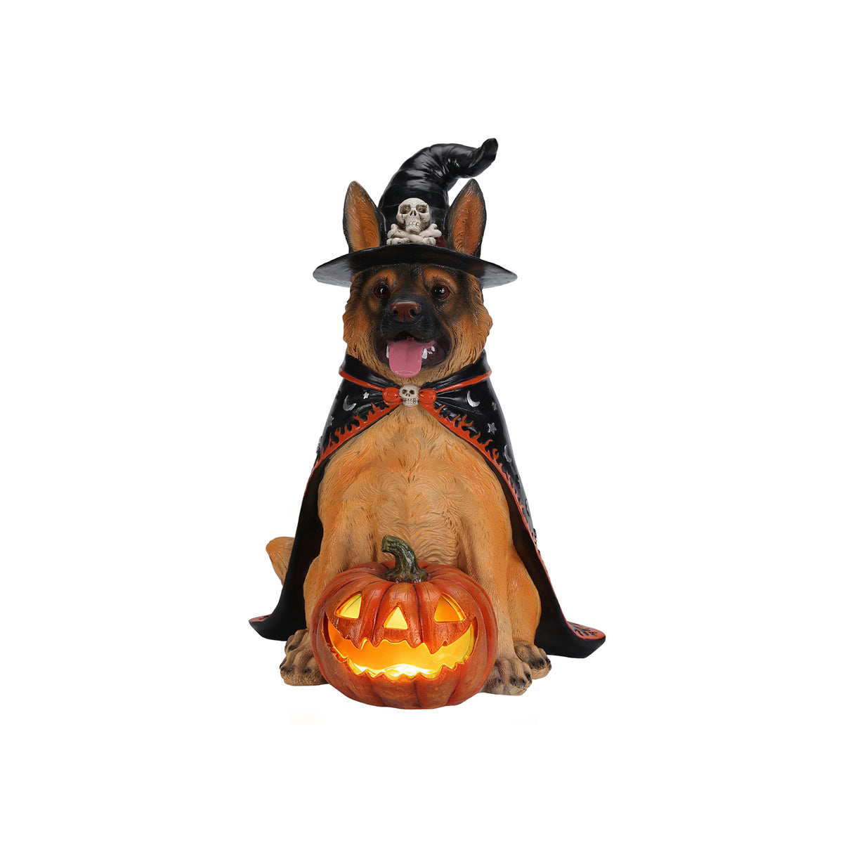 Halloween German Shepherd Dog Statue, Large | Magic Stories