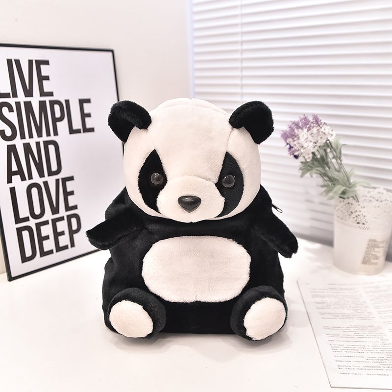 Cute Fashion Panda Plush Backpack — detail