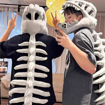 Chinese Dinosaur Skeleton Plush Toy Headgear | Magic Stories