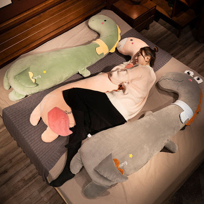 Big White Geese Dinosaur Pillow For Girls | Magic Stories
