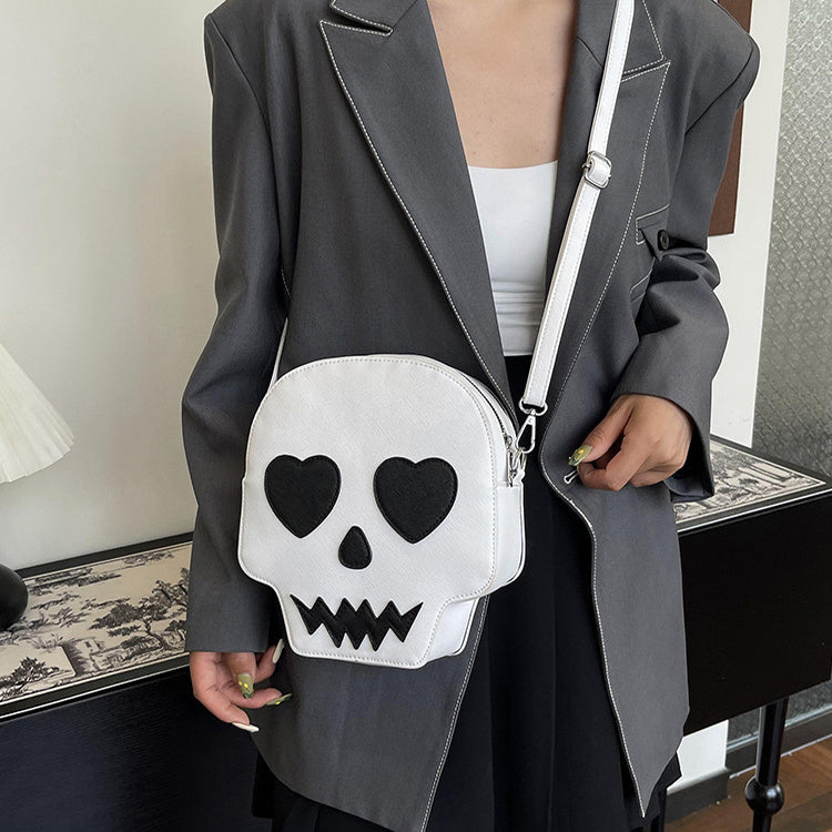 Cute Halloween Skull Bag — side view