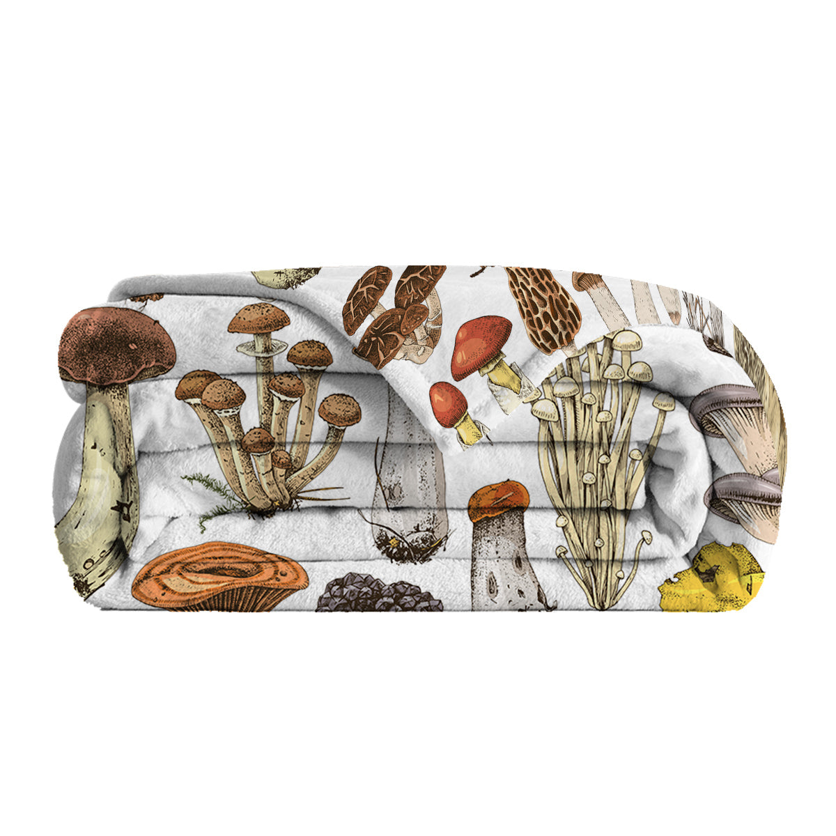 Mushroom Flannel Fleece Throw Blanket Soft Lightweight Plush Plant Blanket Throws For Couch Bed Sofa Travel All Season