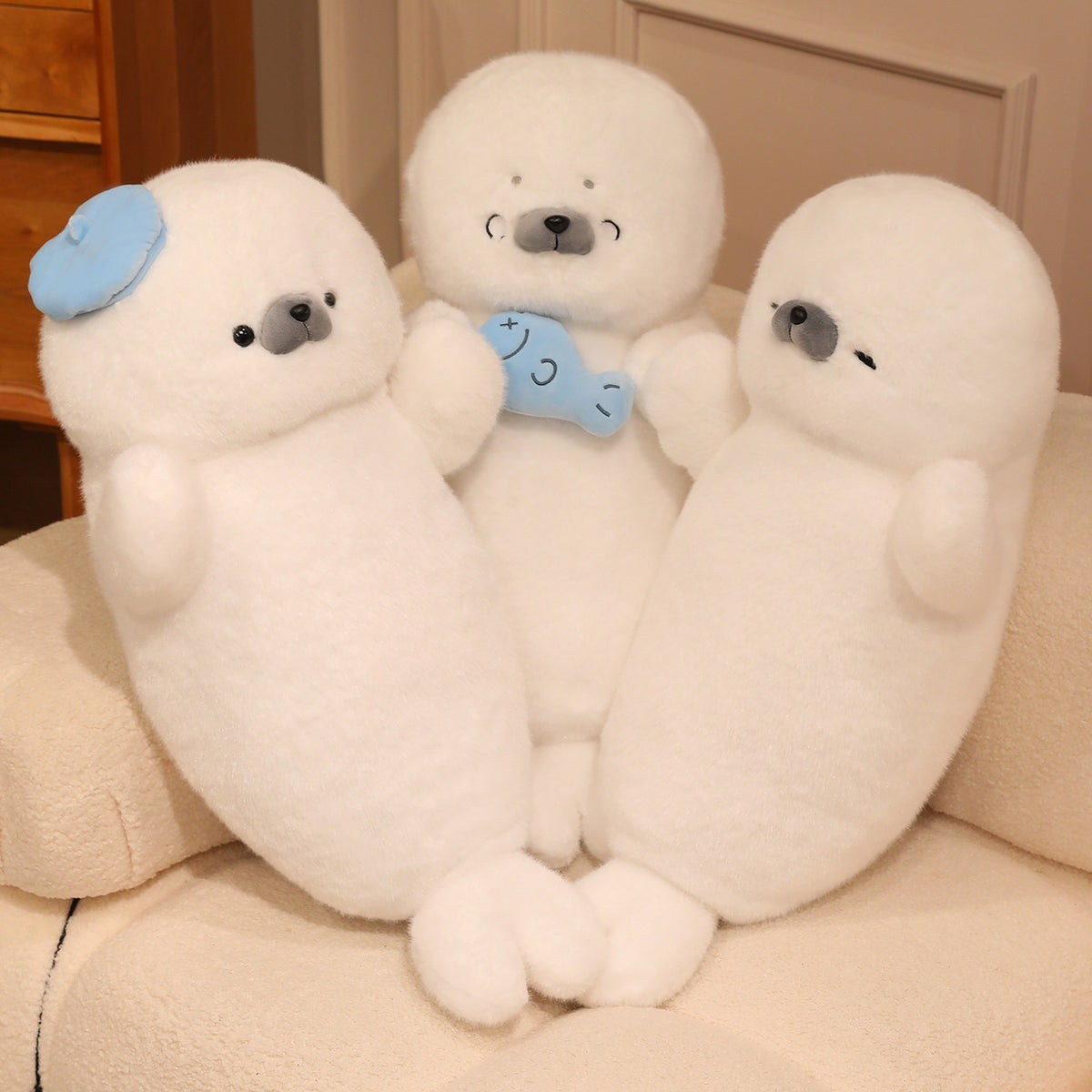Cute Lying-seal Plush Toy Soft Sea Otter | Magic Stories