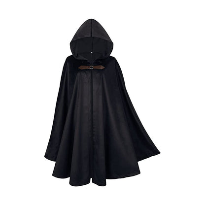 Medieval Suede Leather Cloak Halloween Retro | Magic Stories