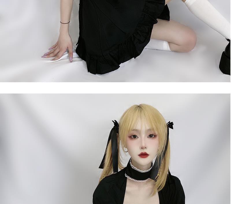 Puff Sleeve Dress Maid Outfit Girl Soft Girl — detail