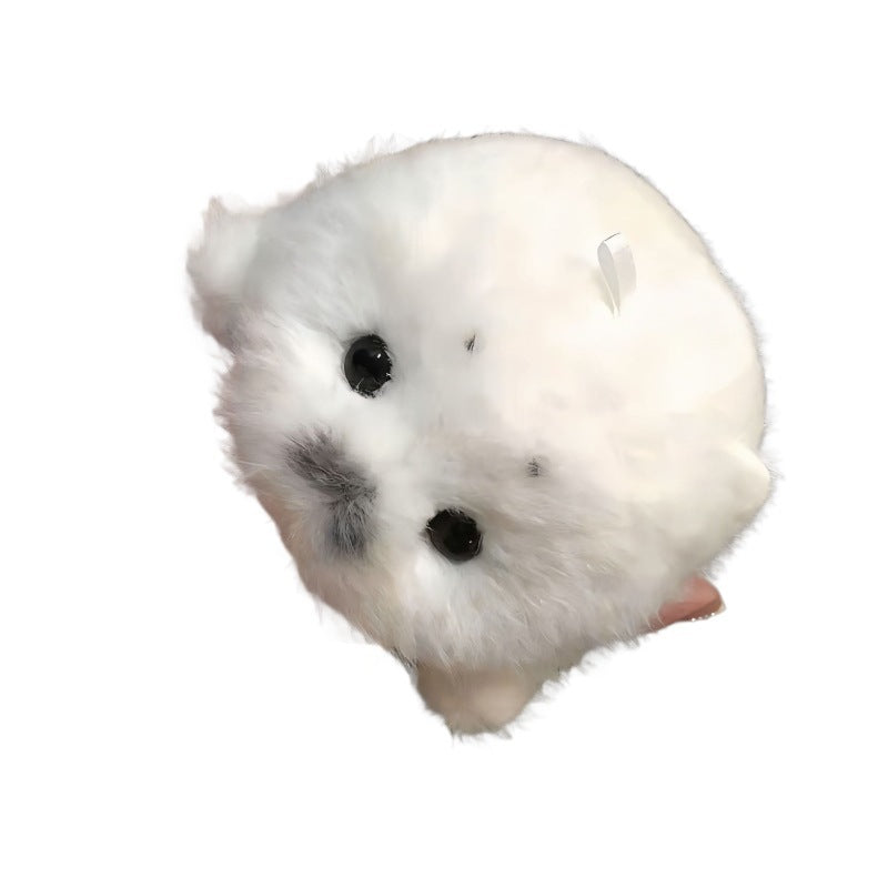 Cute Plush Seal Baby Seal Doll Keychain — back view