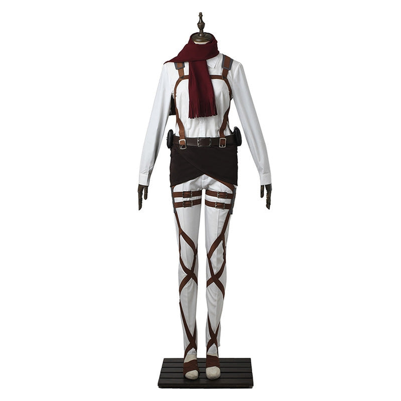 Attack on Titan Mikasa Ackerman Cosplay Costume — scale reference