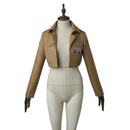 Attack on Titan Mikasa Ackerman Training Corps Uniform Set Cosplay Costumes - Magic Stories