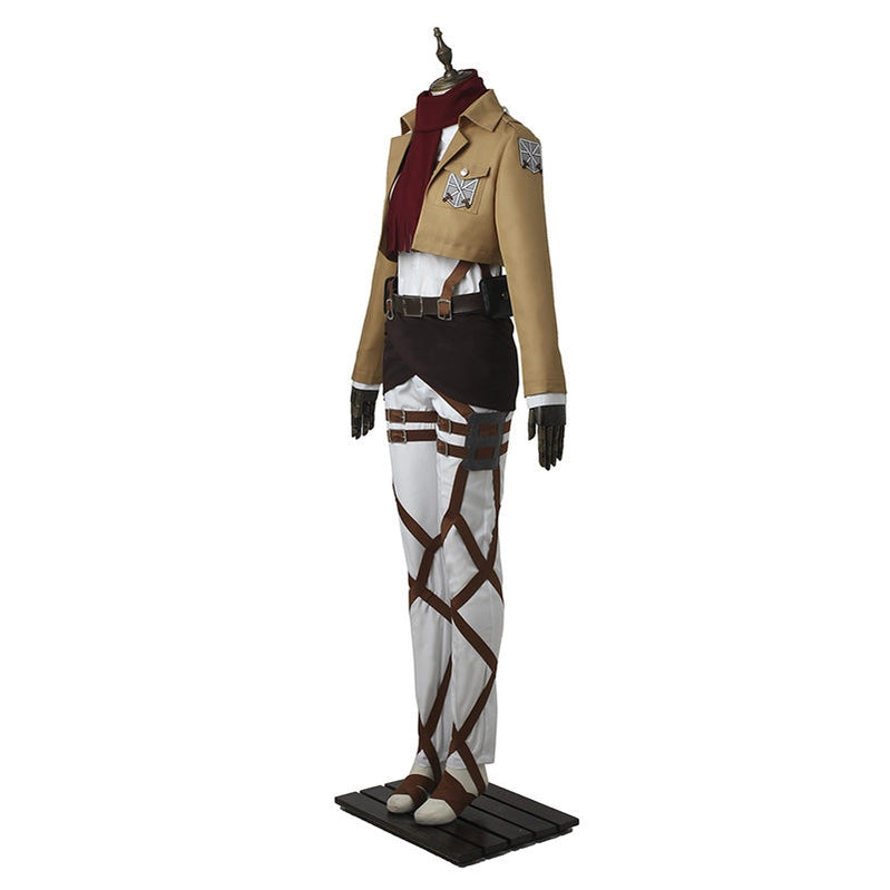 Attack on Titan Mikasa Ackerman Cosplay Costume — in use