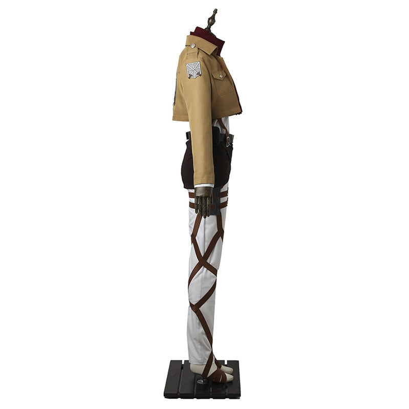 Attack on Titan Mikasa Ackerman Cosplay Costume — back view