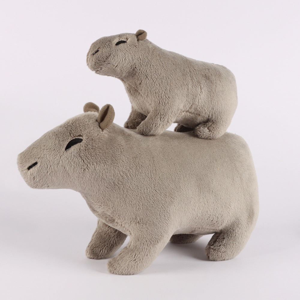 Animal Plush Doll Capybara Plush Toy — scale reference