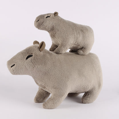 Animal Plush Doll Capybara Plush Toy — scale reference