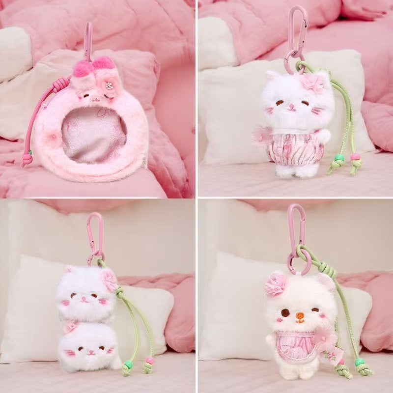 Cute Cherry Blossom Kitten Plush Storage | Magic Stories