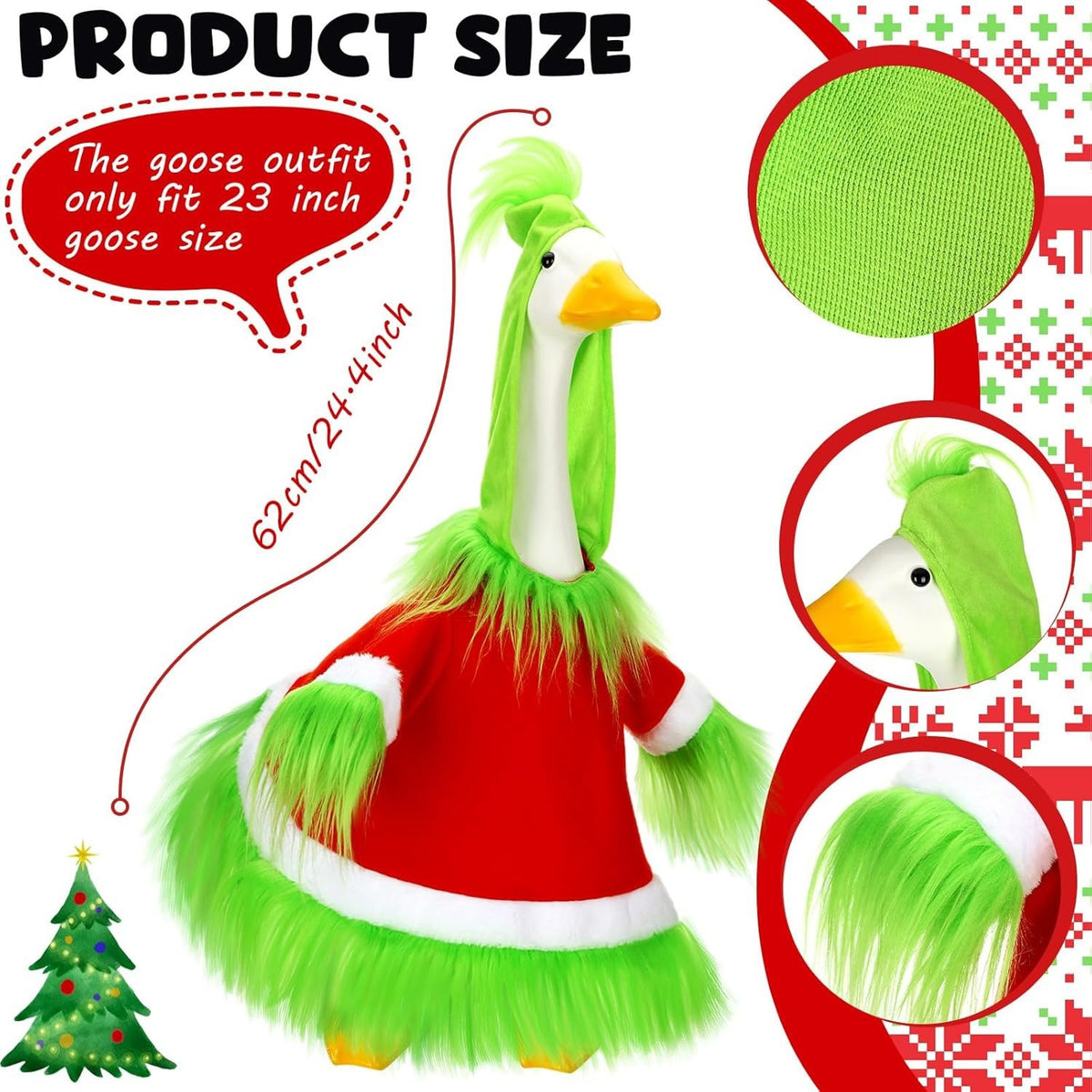 Green Monster Santa Claus Costume | Magic Stories