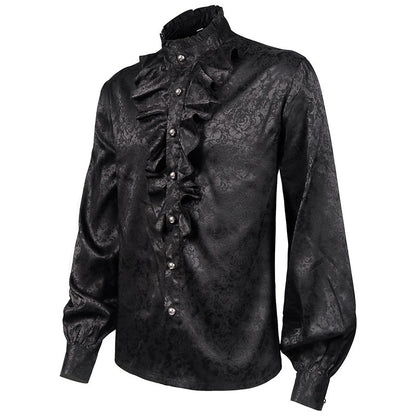 Medieval Costume Men's Pleated Shirt Costume — back view