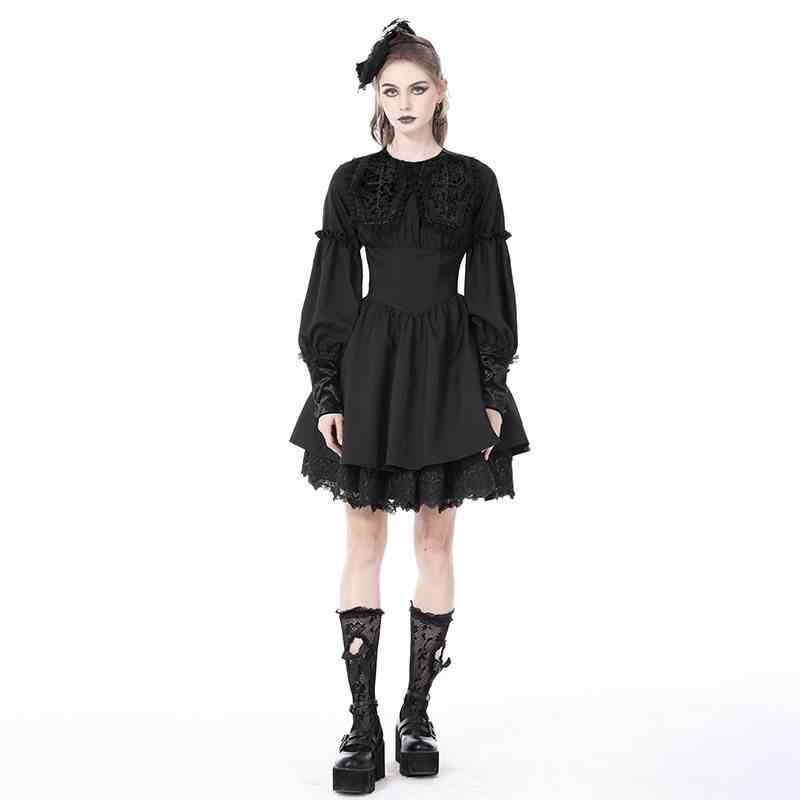 Female Coffin Collar Gothic Doll Dress | Magic Stories