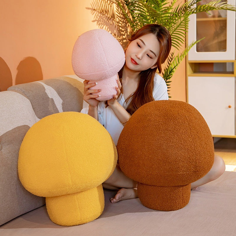 Mushroom Pillow Soft Plush Cute Net Red Sofa Cushion Bedroom Home — detail