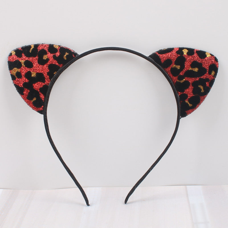 New Glitter Flocking Cat Ears Headband | Magic Stories