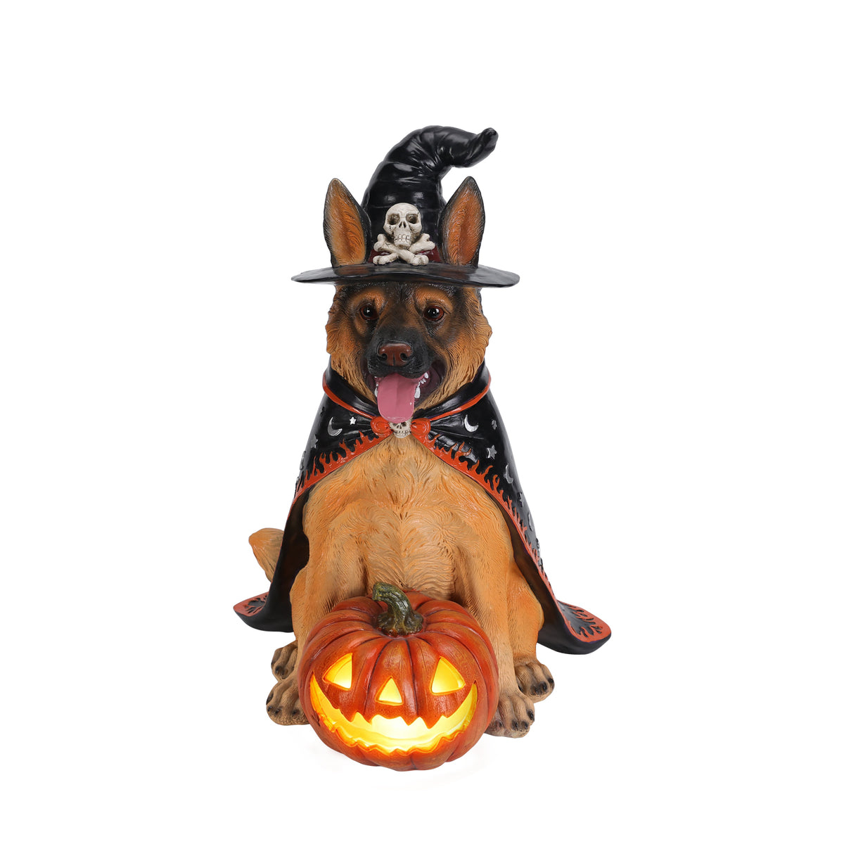Halloween German Shepherd Dog Statue, Large | Magic Stories