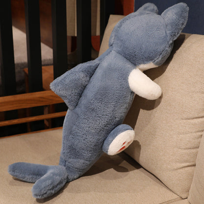 Cute Different Pupil Shark Cat Pillow Plush | Magic Stories