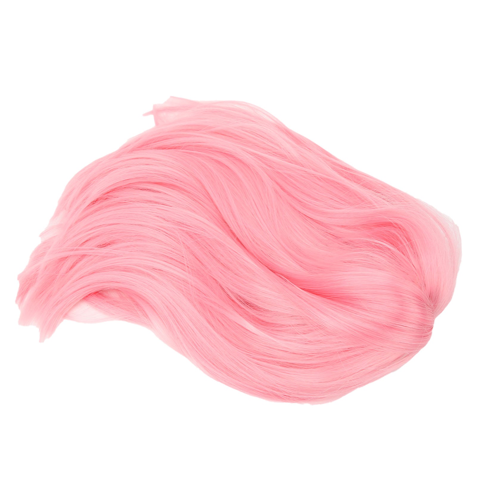 Short Pink Bob Wig Headgear Fluffy Short Straight Bob Wig With Bangs For Students — side view