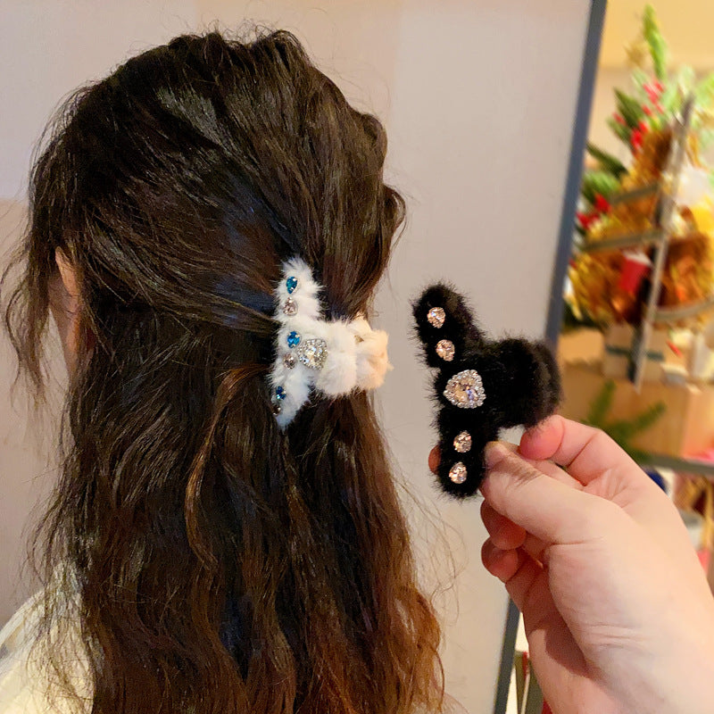 Plush Grip Medium Back Head Barrettes Shark | Magic Stories