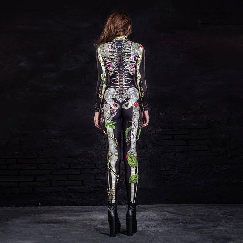Halloween Costume Body Skeleton Tight | Magic Stories