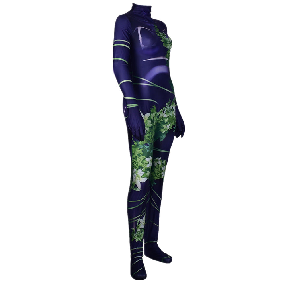 Cosplay High Elastic Lycra Bodysuit — back view
