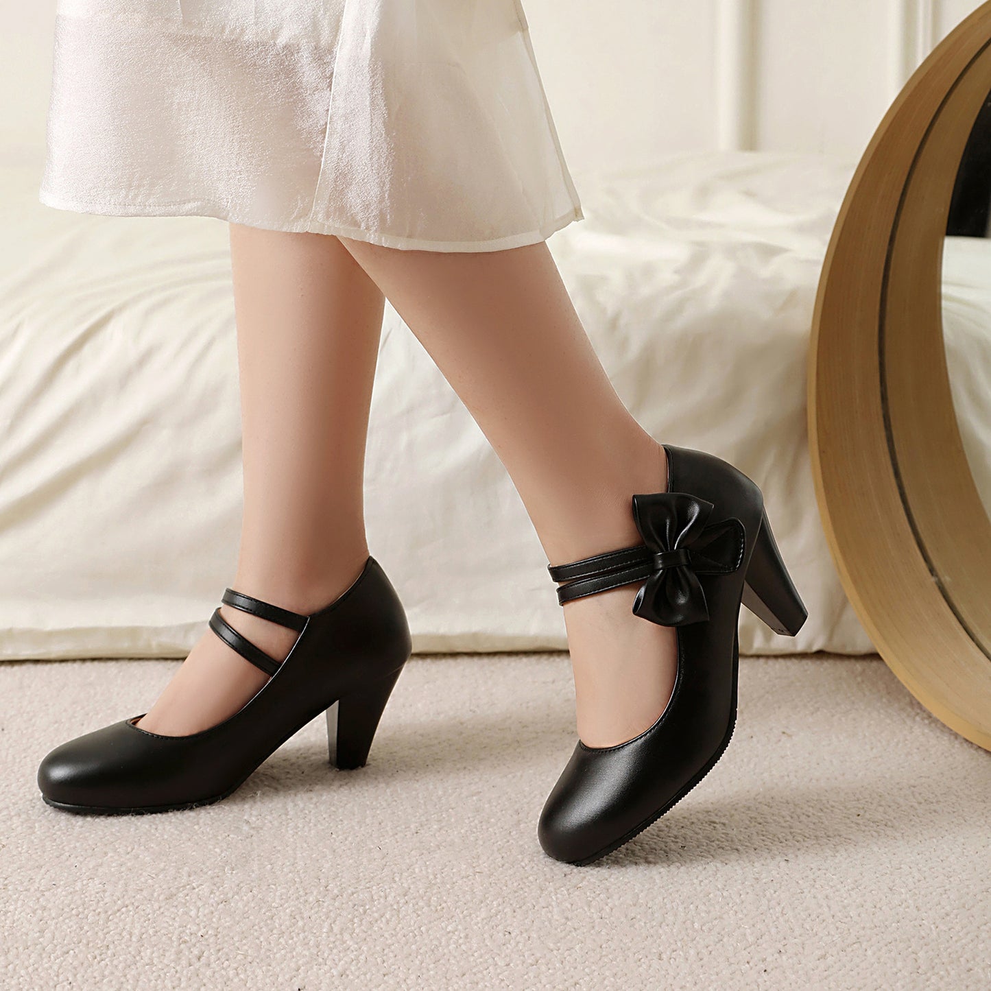 Bow-knot Maid Outfit High-heeled Pumps | Magic Stories