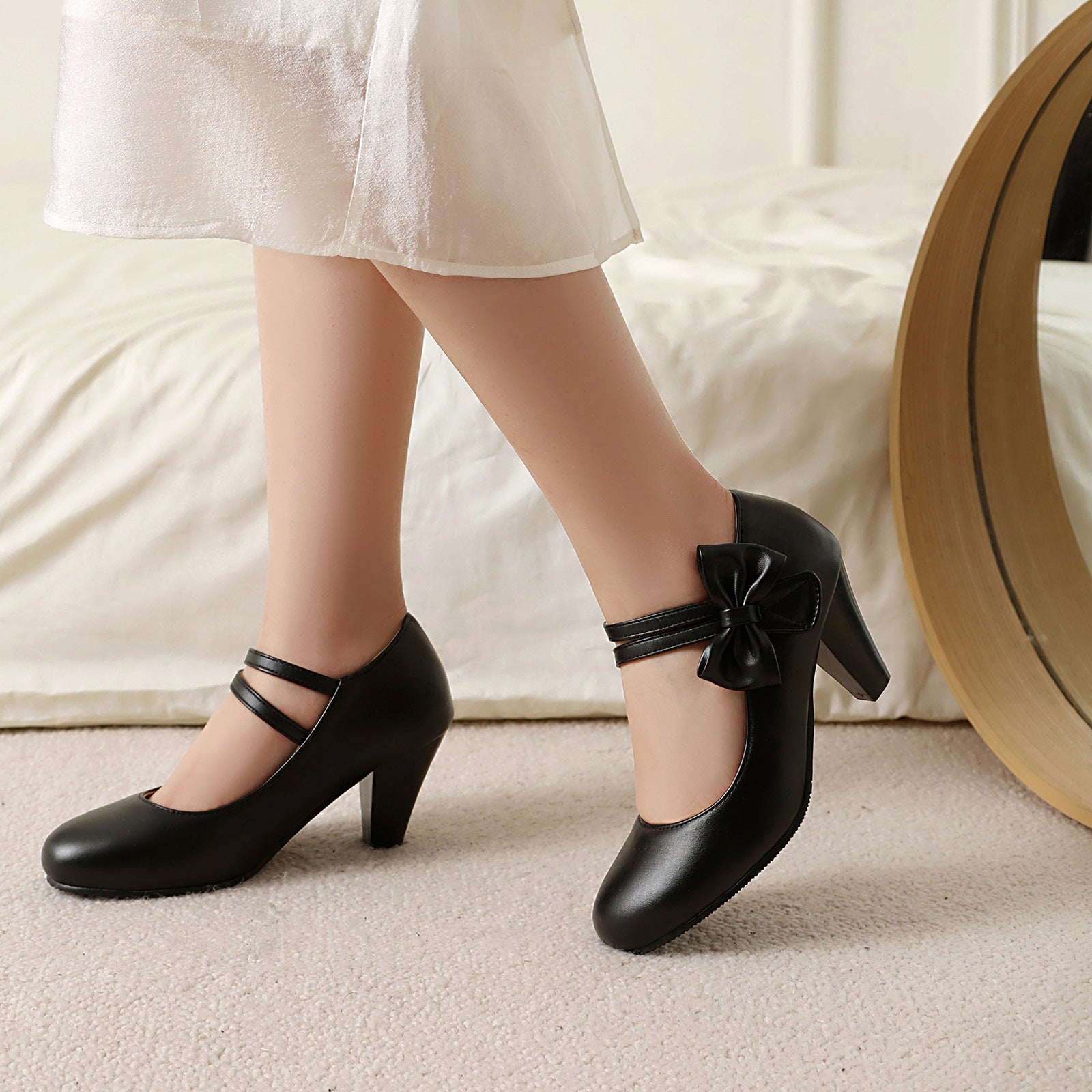Bow-knot Maid Outfit High-heeled Pumps | Magic Stories
