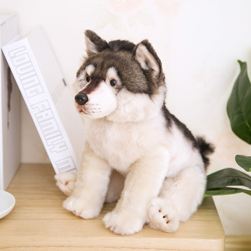 Simulation Wolf Plush Toy Gray Wolf Doll | Magic Stories