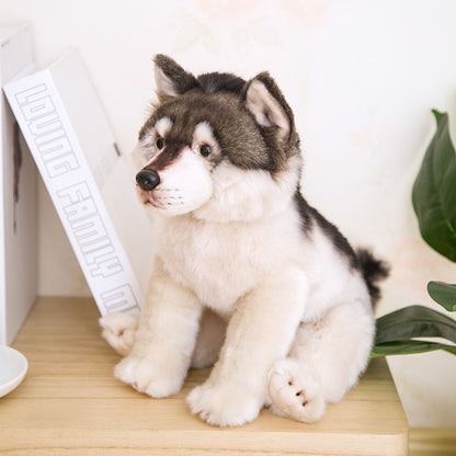 Simulation Wolf Plush Toy Gray Wolf Doll | Magic Stories