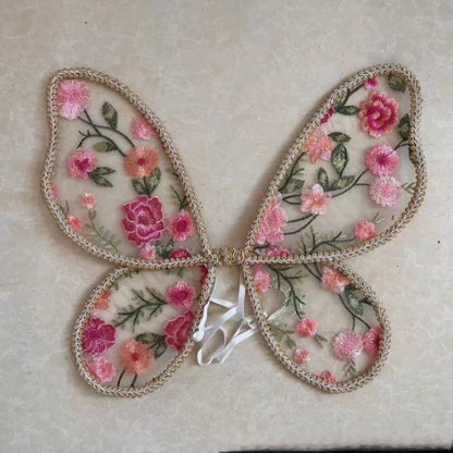 Angel Lace Wings And Fairy Wand Set Costume Accessories — scale reference