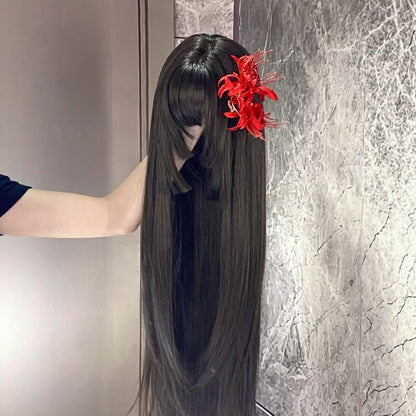 Synthetic Fiber Full Head Wig - Natural | Magic Stories