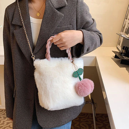 Plush Fashion Girl Cherry Handbag | Magic Stories