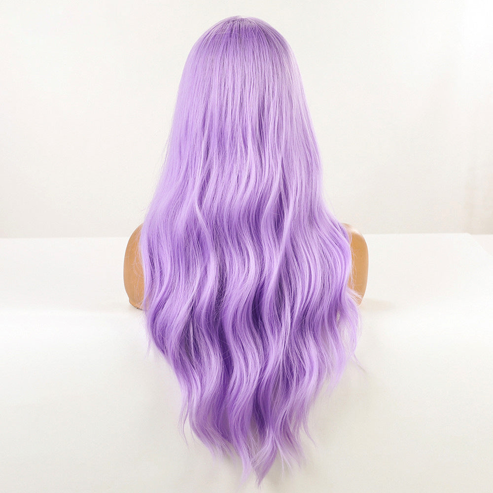 Anime Air Bangs Big Wave Purple Wig | Magic Stories