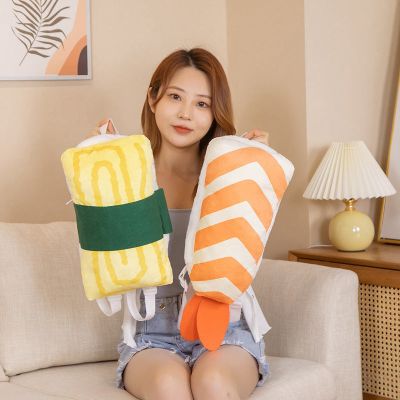 Shrimp Sushi Plush Toy Children Backpack | Magic Stories